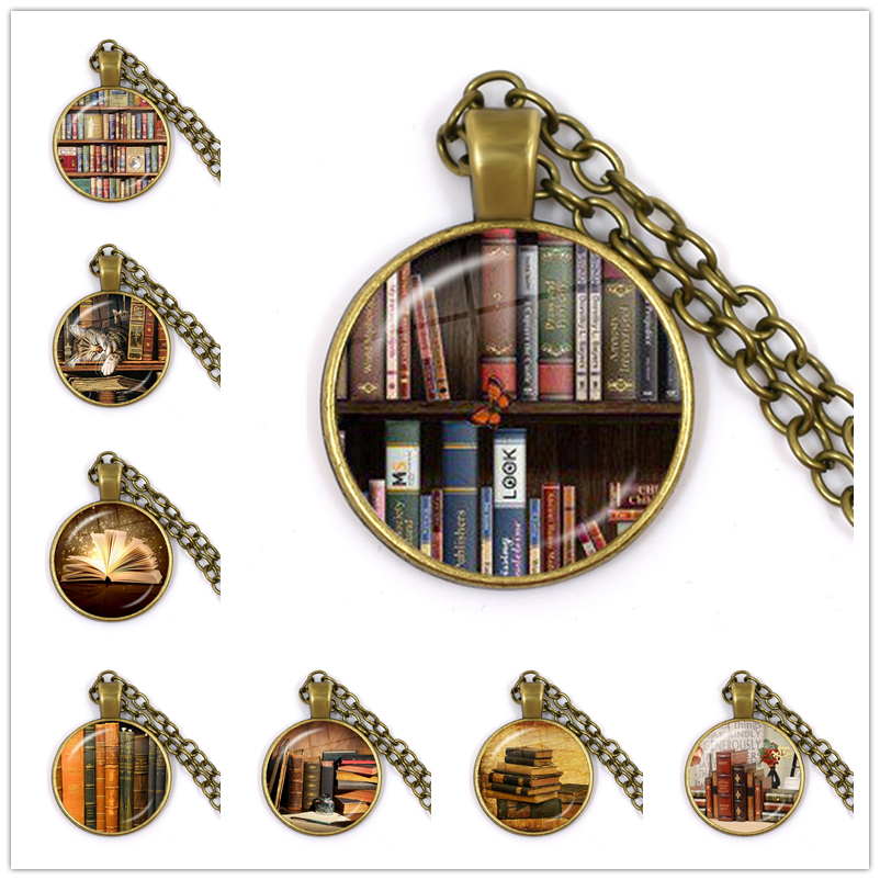 Vintage Fashion Library - Hot Old Book Necklace Vintage Library