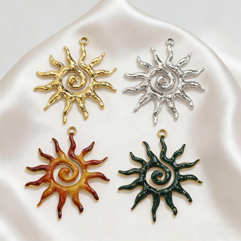 Vintage Fashion Stores - 5PCS Stainless Steel Vintage Spiral Sun