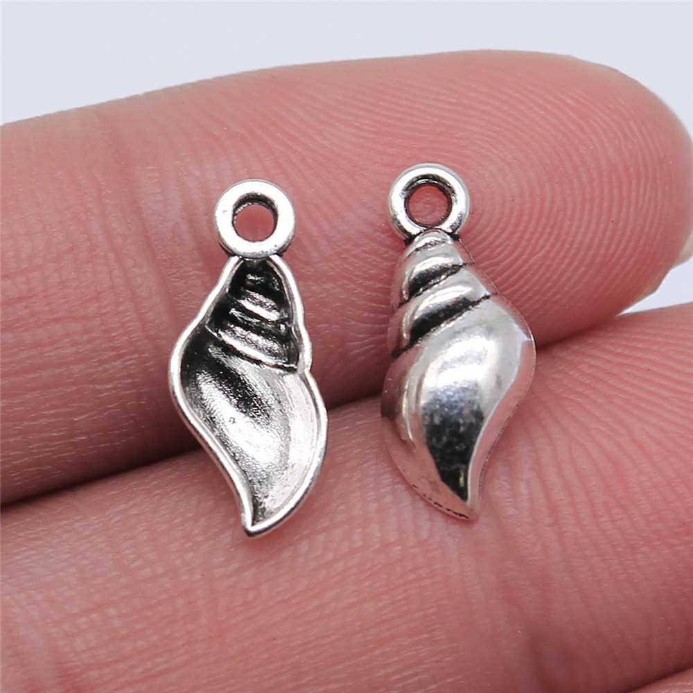 Vintage Fashion Stores - 20pcs 16x17mm Antique Silver Color Conch