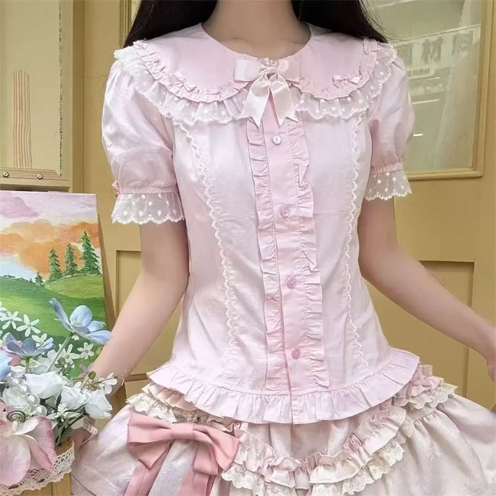 Vintage Fashion In Japan - Ruffles Blouses Spring Summer Japan Style