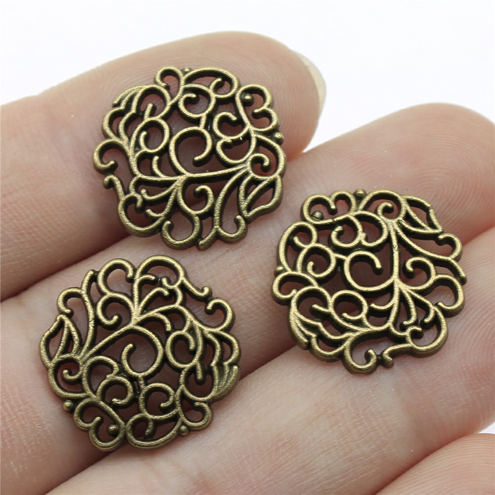 Vintage Fashion Stores - 10pcs 18x18mm 2 Colors Antique Silver
