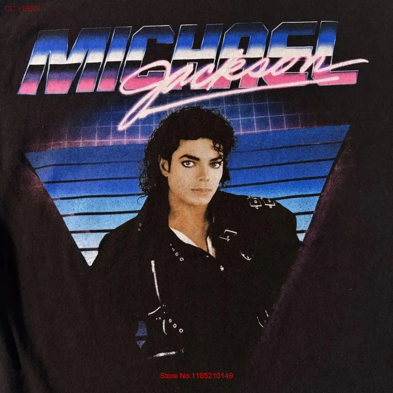 Vintage Fashion Jersey - Women s Michael Jackson Bad Era