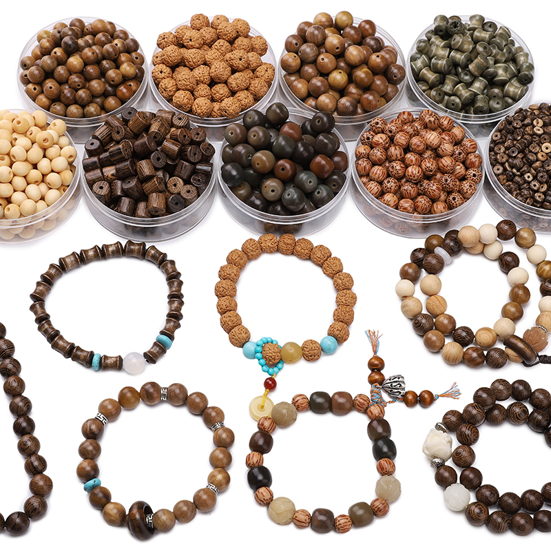 1-130pcs Vintage Natural Wood  - Vintage Fashion Stores ulasan dan harga