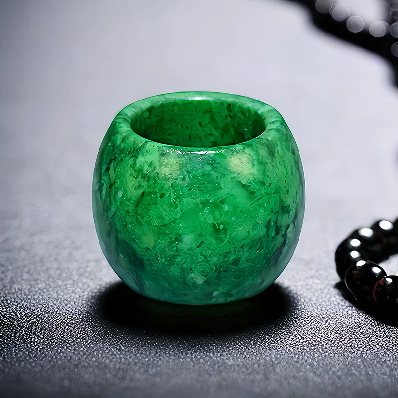 22mm Green Real Jade Rings for - Vintage Fashion Stores ulasan dan harga