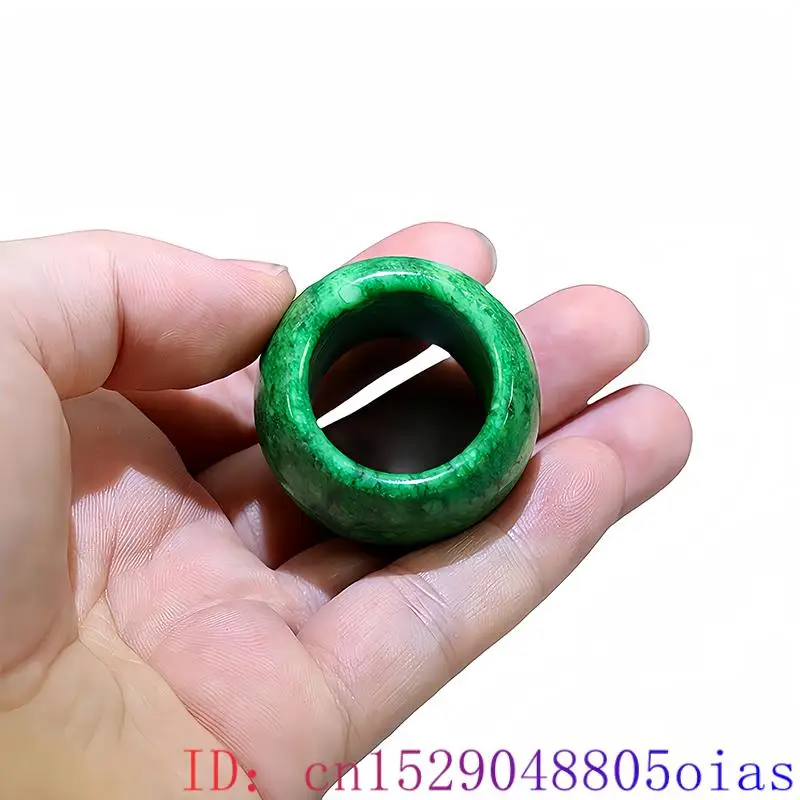 22mm Green Real Jade Rings for - Vintage Fashion Stores ulasan dan harga
