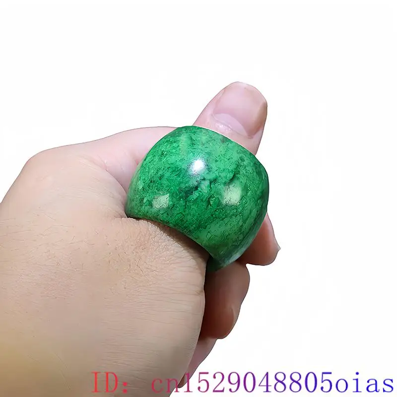 22mm Green Real Jade Rings for - Vintage Fashion Stores ulasan dan harga