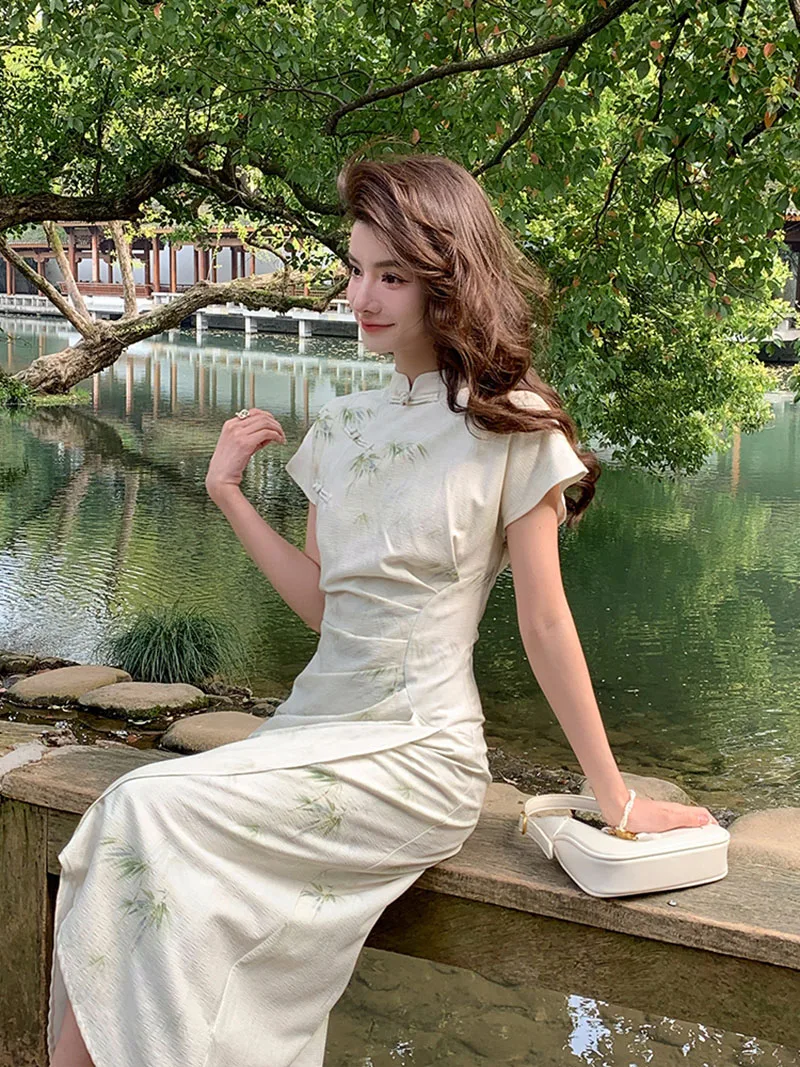2023 New Chinese Style Dress C - Vintage Fashion Look ulasan dan harga
