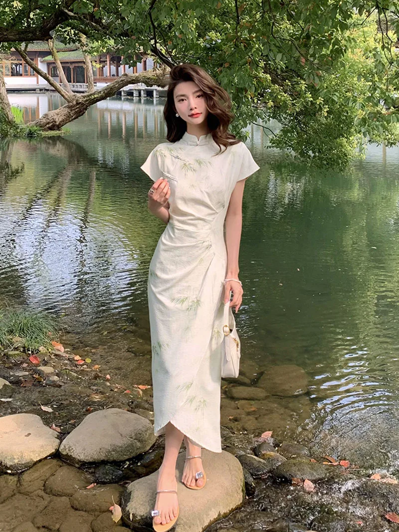 2023 New Chinese Style Dress C - Vintage Fashion Look ulasan dan harga