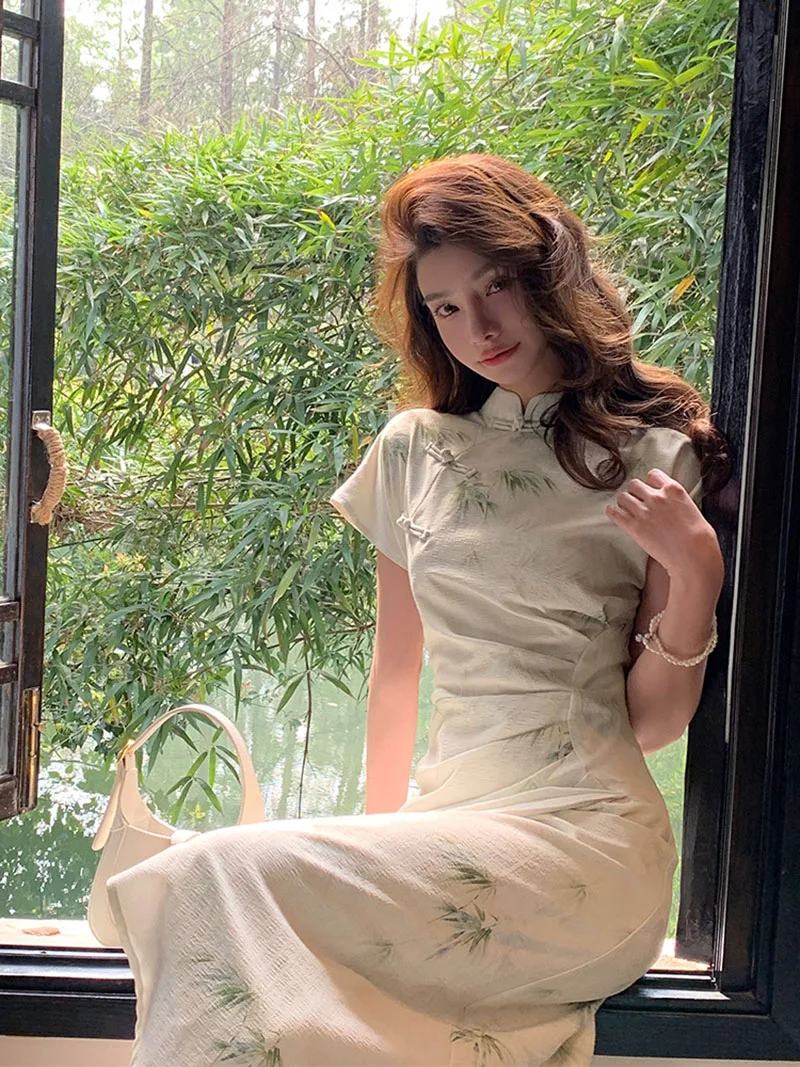 2023 New Chinese Style Dress C - Vintage Fashion Look ulasan dan harga