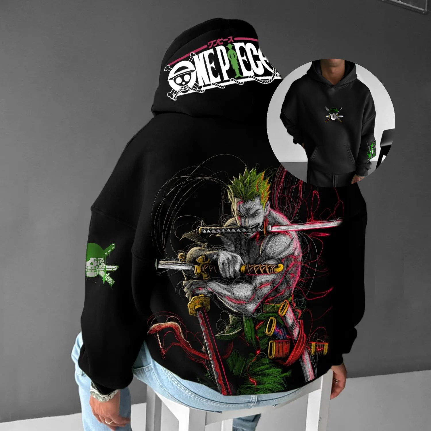 Anime One Piece Zoro Vintage O - Vintage Fashion In Japan ulasan dan harga