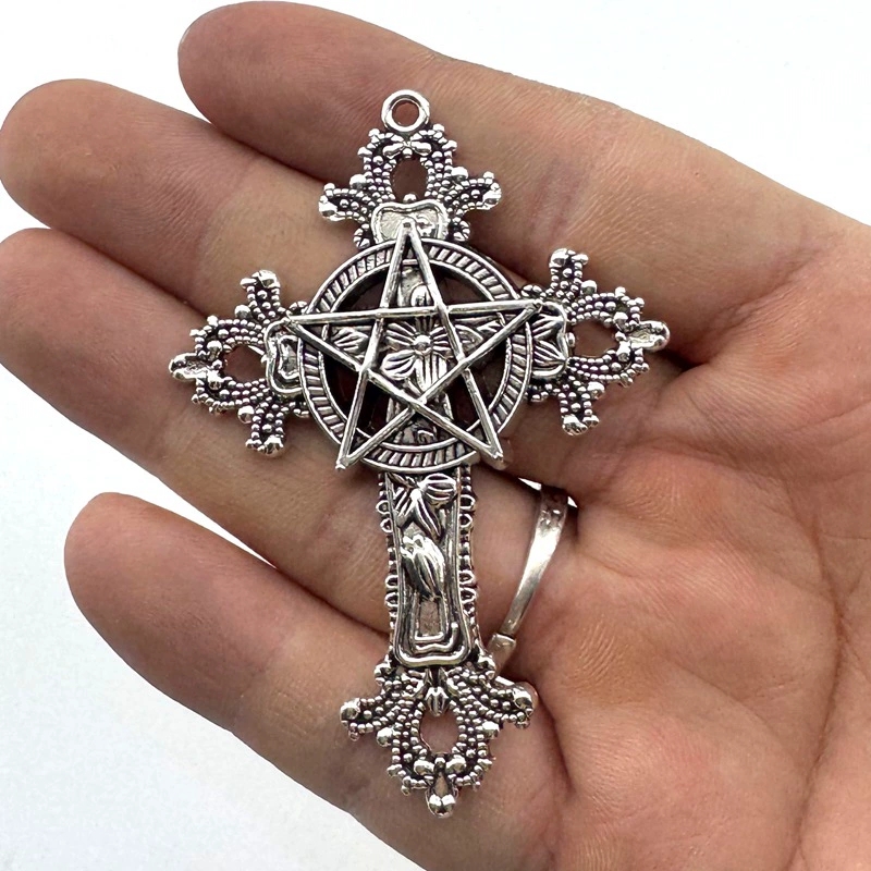 2pcs 30x15mm Gothic Big Cross  - Vintage Fashion Stores ulasan dan harga