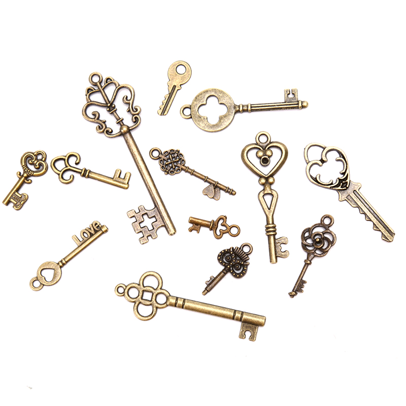 13Pcs Vintage Metal Mix Style  - Vintage Fashion Look ulasan dan harga