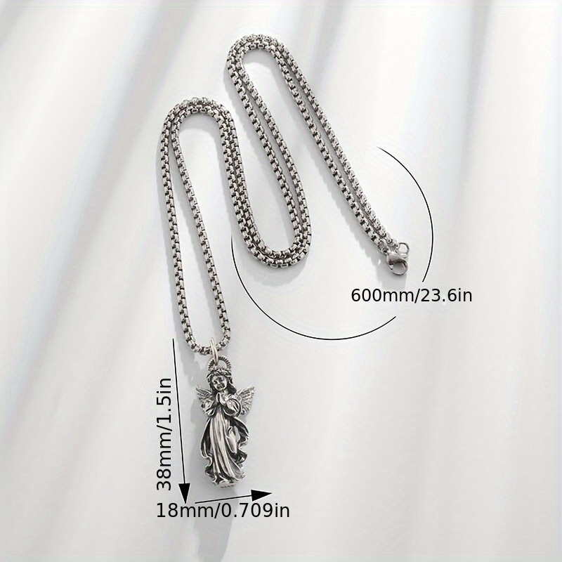 Guardian Angel Amulet Necklace - Vintage Fashion Meaning ulasan dan harga