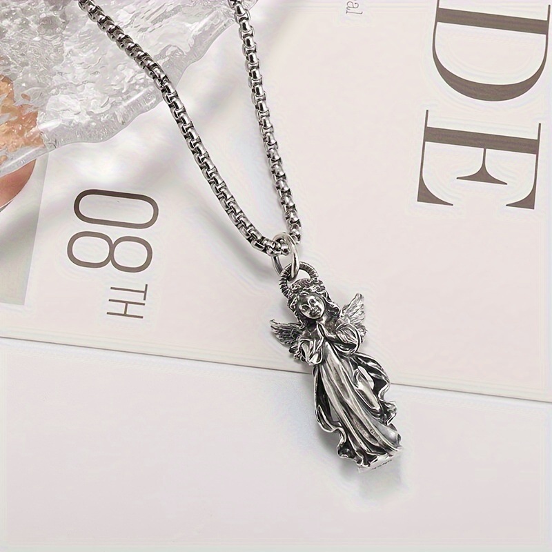 Guardian Angel Amulet Necklace - Vintage Fashion Meaning ulasan dan harga
