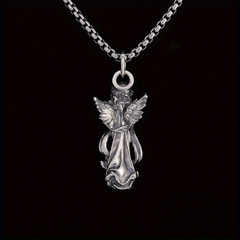 Guardian Angel Amulet Necklace - Vintage Fashion Meaning ulasan dan harga
