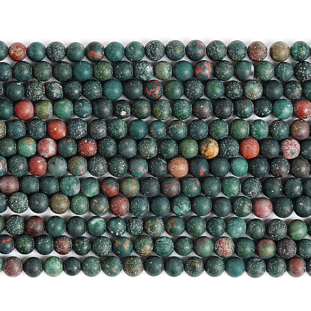 4mm Matte Dark Green Bloodston - Vintage Fashion Wholesale ulasan dan harga