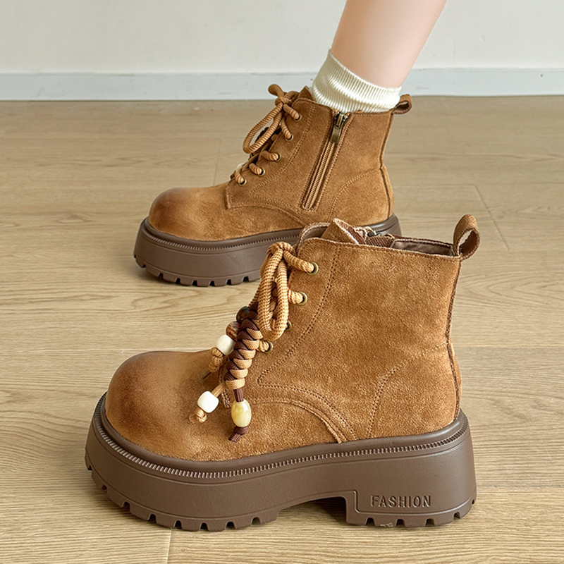 Vintage Chunky Platform Ankle  - Vintage Zipper ulasan dan harga