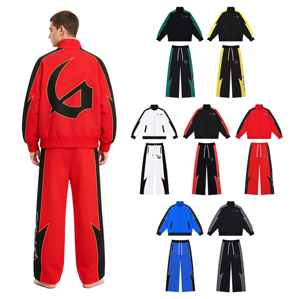 Y2k Streetwear Men's Sets Two  - Vintage Zipper ulasan dan harga