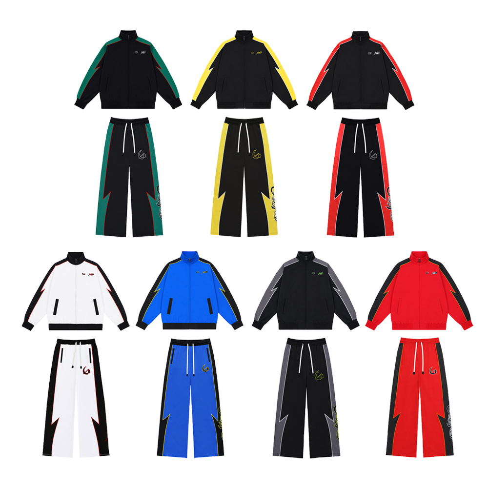 Y2k Streetwear Men's Sets Two  - Vintage Zipper ulasan dan harga