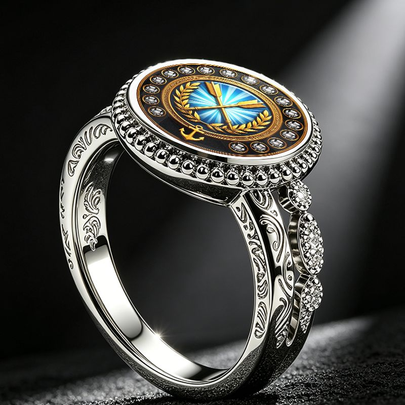 Elegant Silver Ring with Vinta - Vintage Fashion Meaning ulasan dan harga