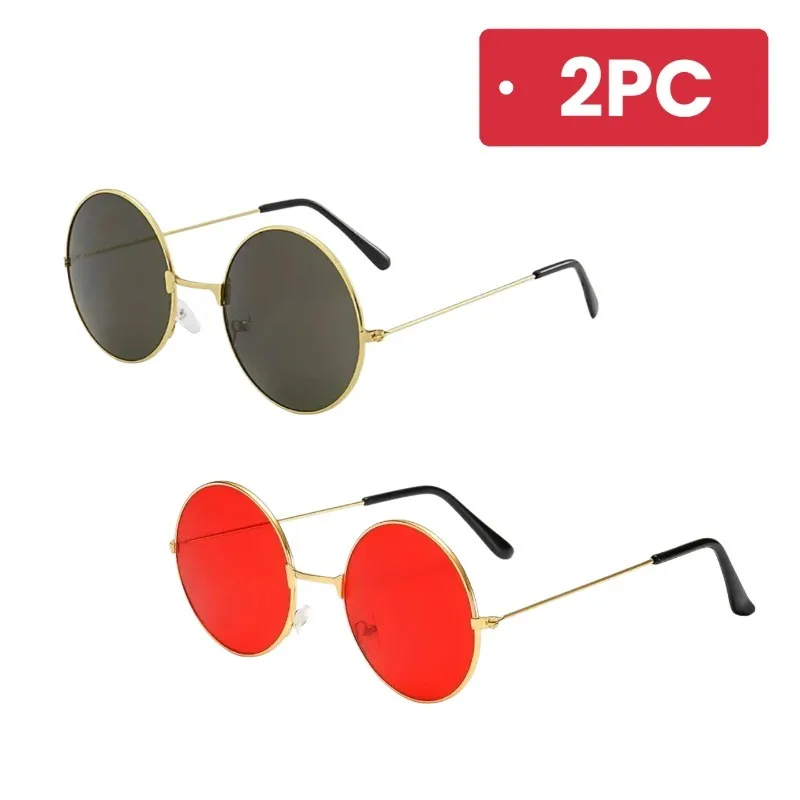 Vintage Round Colorful Sunglas - Vintage Fashion Wholesale ulasan dan harga