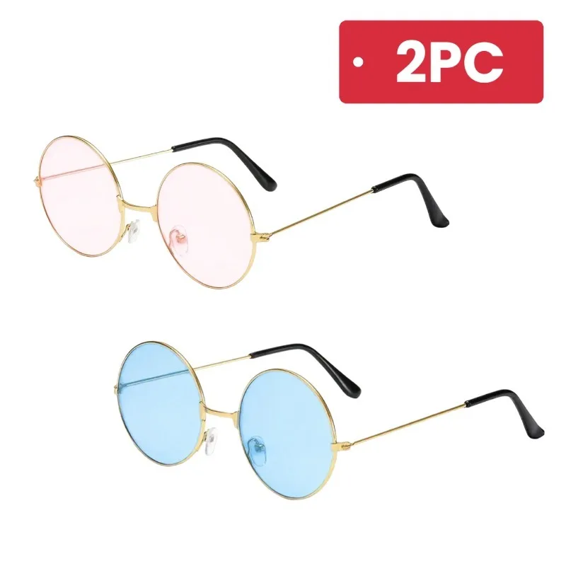 Vintage Round Colorful Sunglas - Vintage Fashion Wholesale ulasan dan harga
