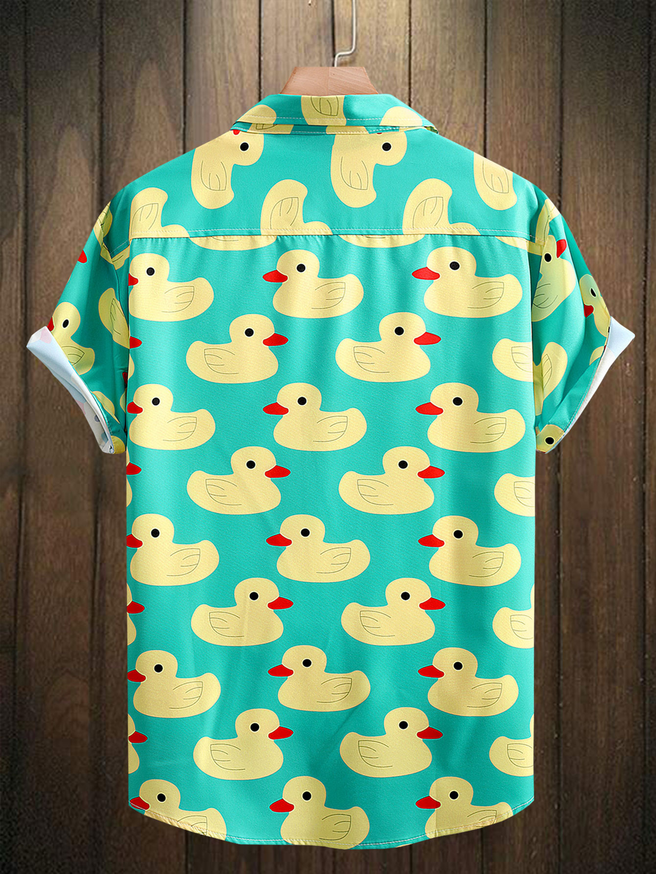 Men's Shirt Top, Rubber Duck P - Bowling Shirt Camp ulasan dan harga