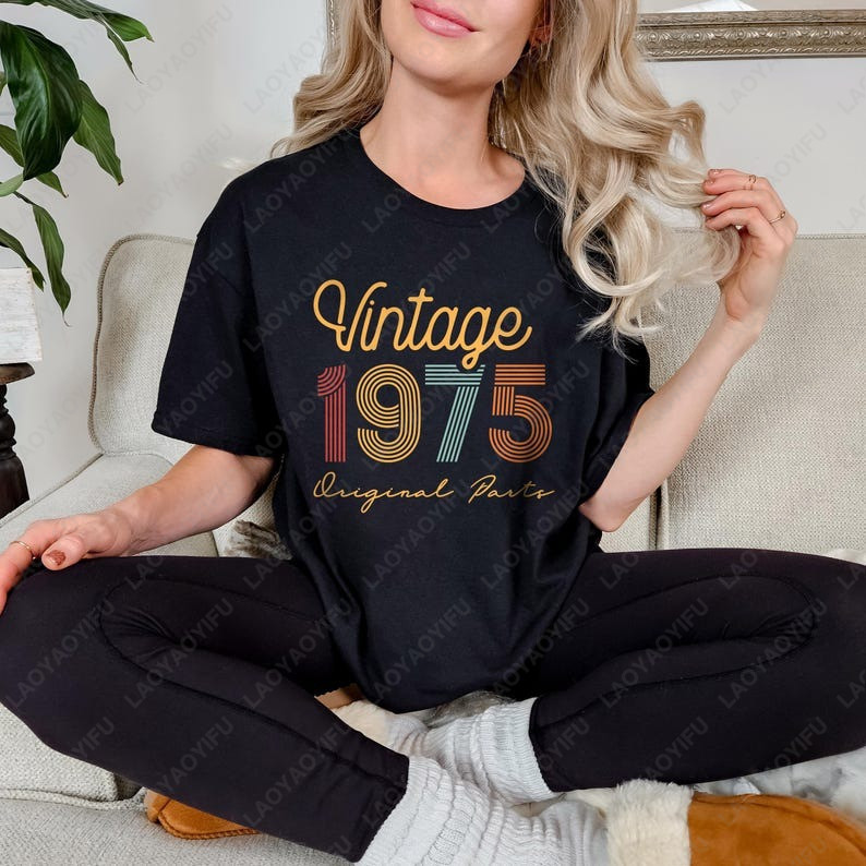 50th Birthday  Born in 1975 Vi - Vintage Fashion Meaning ulasan dan harga
