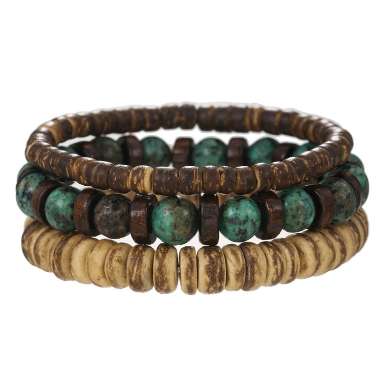3Pcs Multi-Layered Bracelet Wo - Vintage Fashion Meaning ulasan dan harga