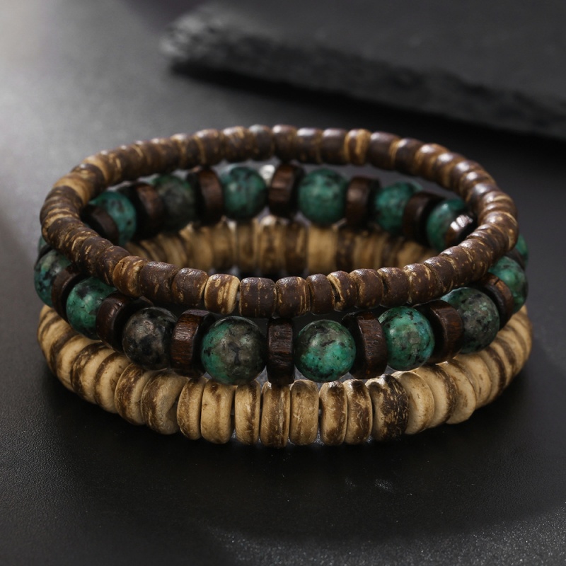 3Pcs Multi-Layered Bracelet Wo - Vintage Fashion Meaning ulasan dan harga