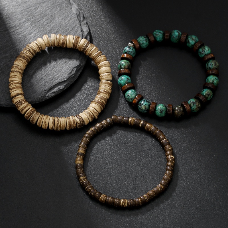 3Pcs Multi-Layered Bracelet Wo - Vintage Fashion Meaning ulasan dan harga