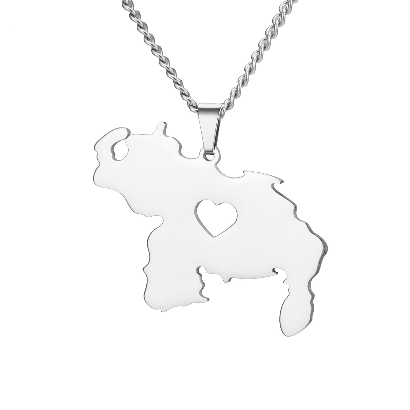 LIKGREAT Venezuela Map Necklac - Vintage Fashion Meaning ulasan dan harga