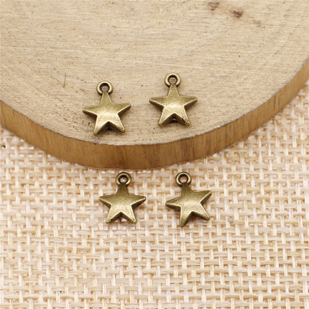 40pcs 8.6x7.1mm 2 Colors Antiq - Vintage Fashion Stores ulasan dan harga