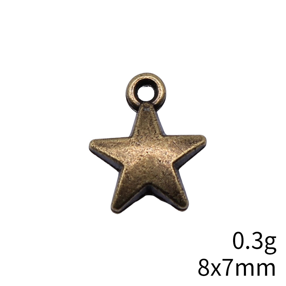 40pcs 8.6x7.1mm 2 Colors Antiq - Vintage Fashion Stores ulasan dan harga