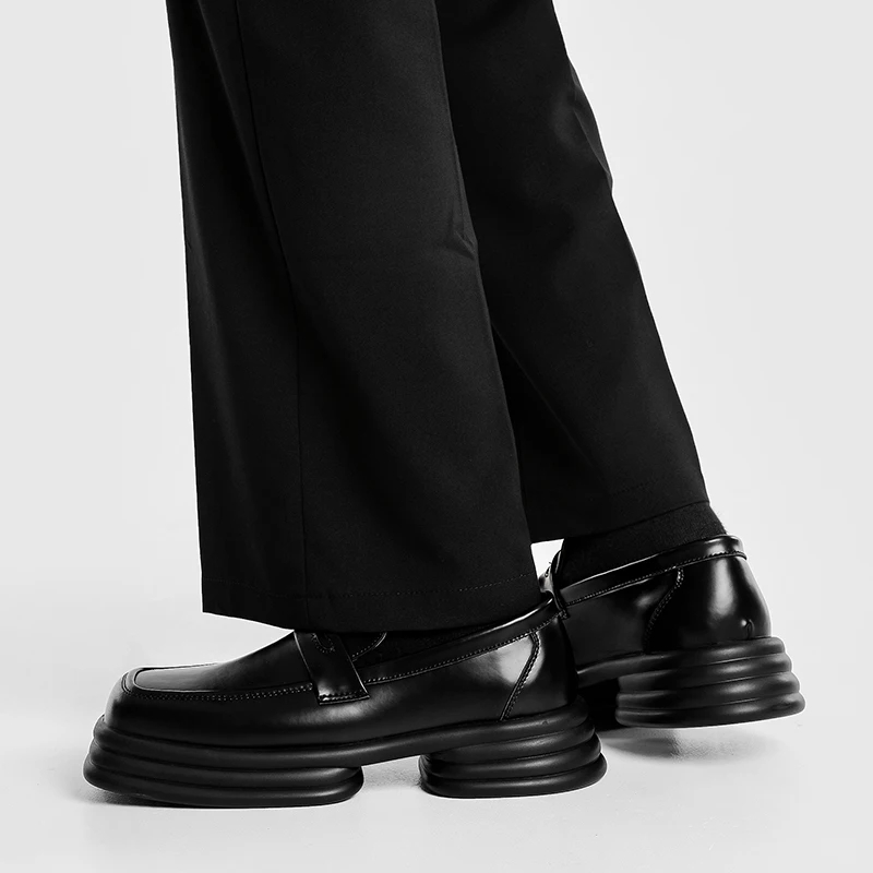 Men Zipper Patent Leather Incr - Vintage Fashion In Japan ulasan dan harga