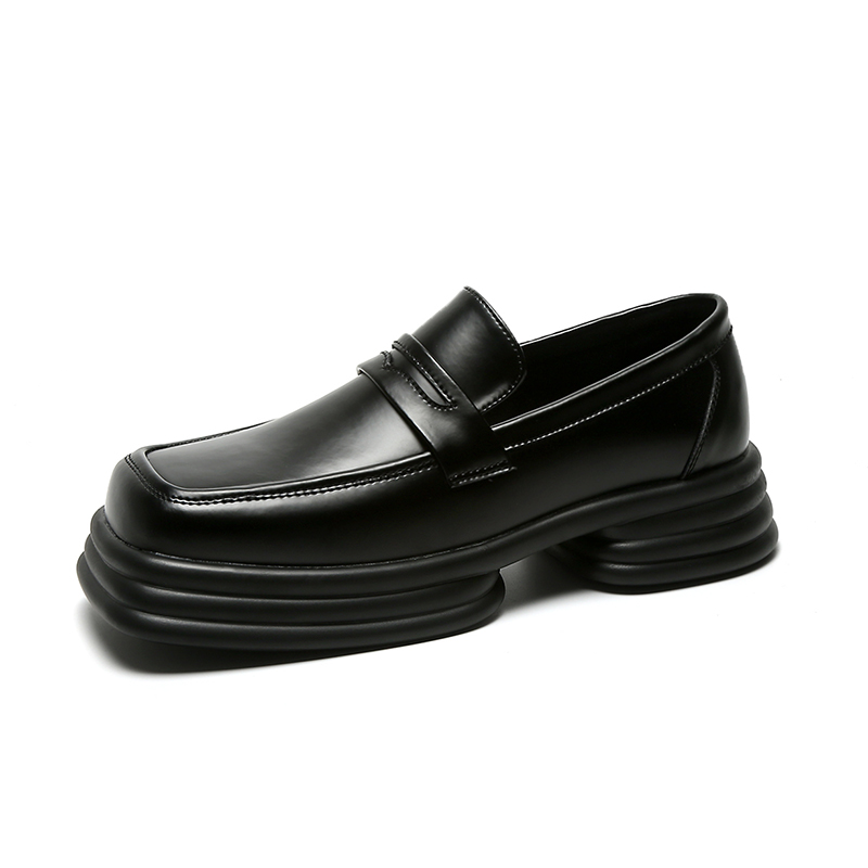 Men Zipper Patent Leather Incr - Vintage Fashion In Japan ulasan dan harga