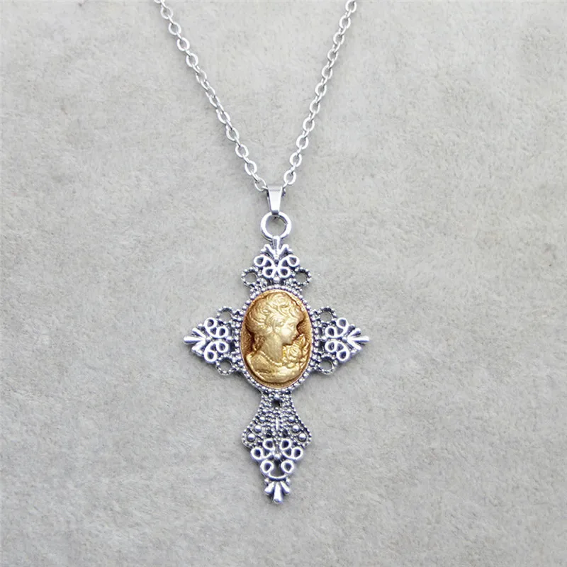 Vintage Look Cross Pendant Lad - Vintage Fashion Look ulasan dan harga